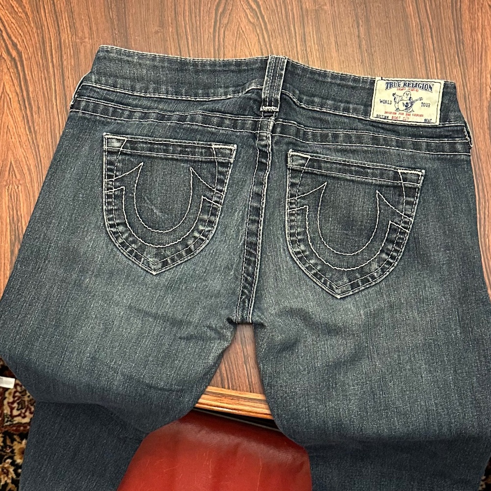 Bootcut, low rise True Religion jeans